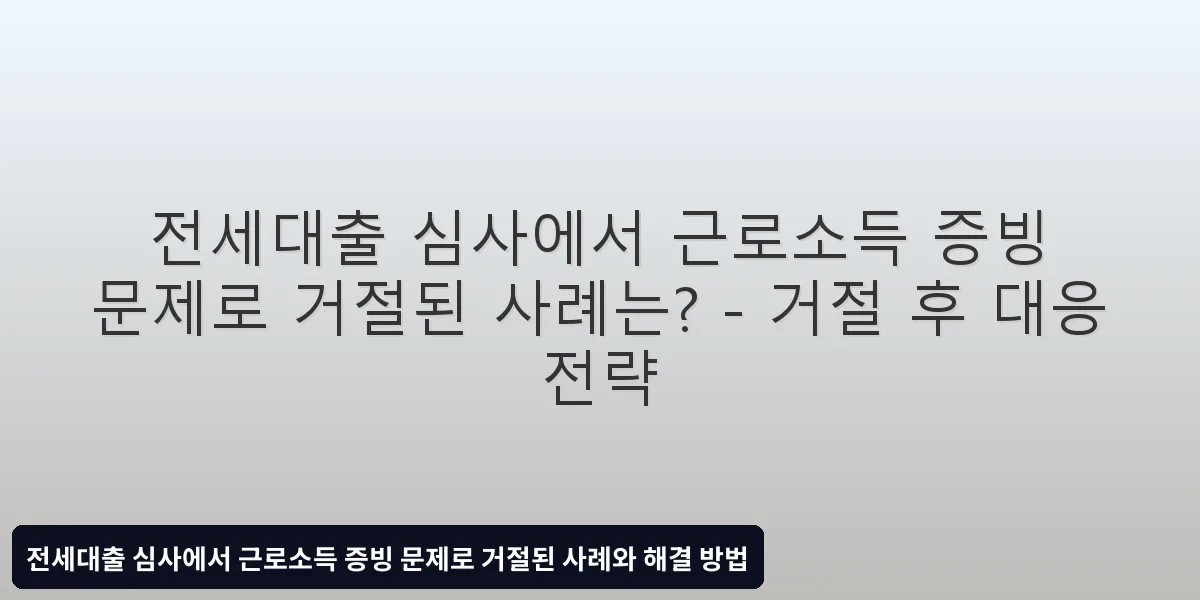 거절 후 대응 전략