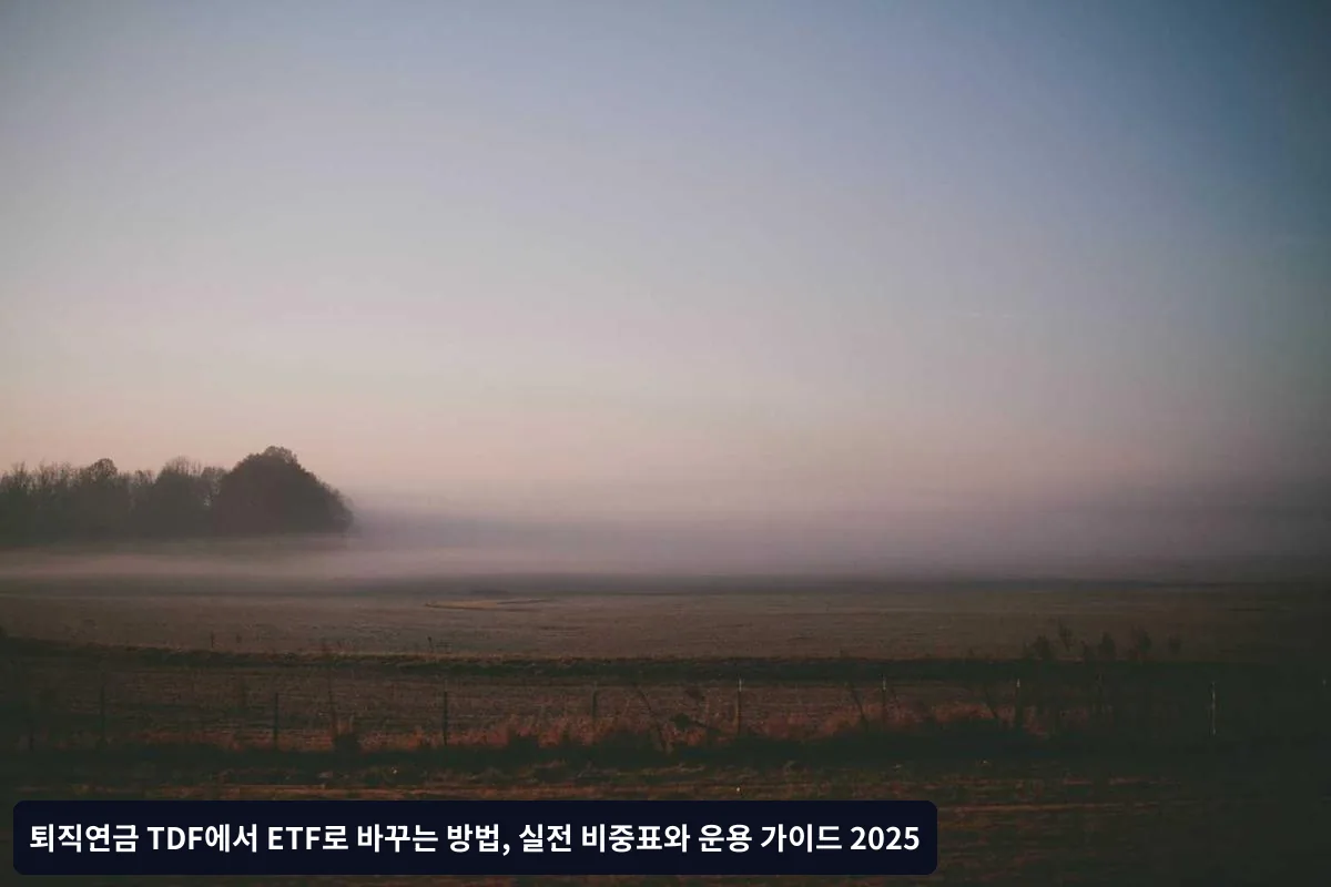 TDF에서 ETF로 전환하는 단계별 실행 방법
